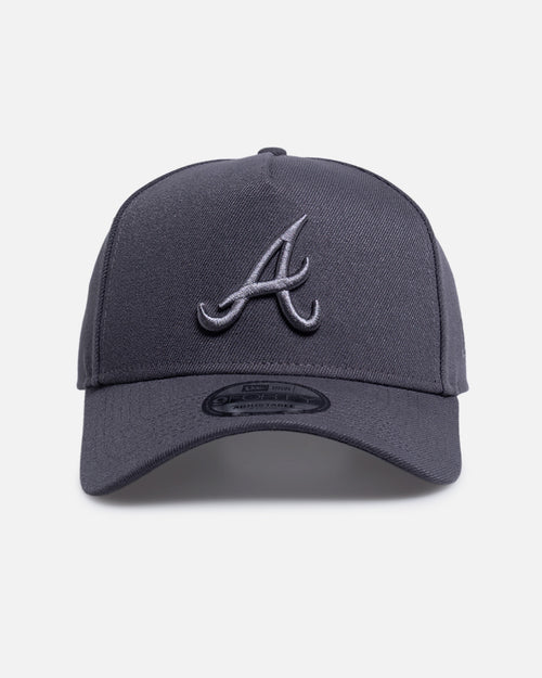 New Era Atlanta Braves "Graphite Tonal" 9FORTY A-Frame Snapback Graphite