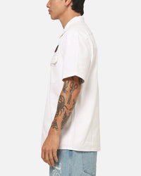 Von Dutch Oval Button Up Shirt White