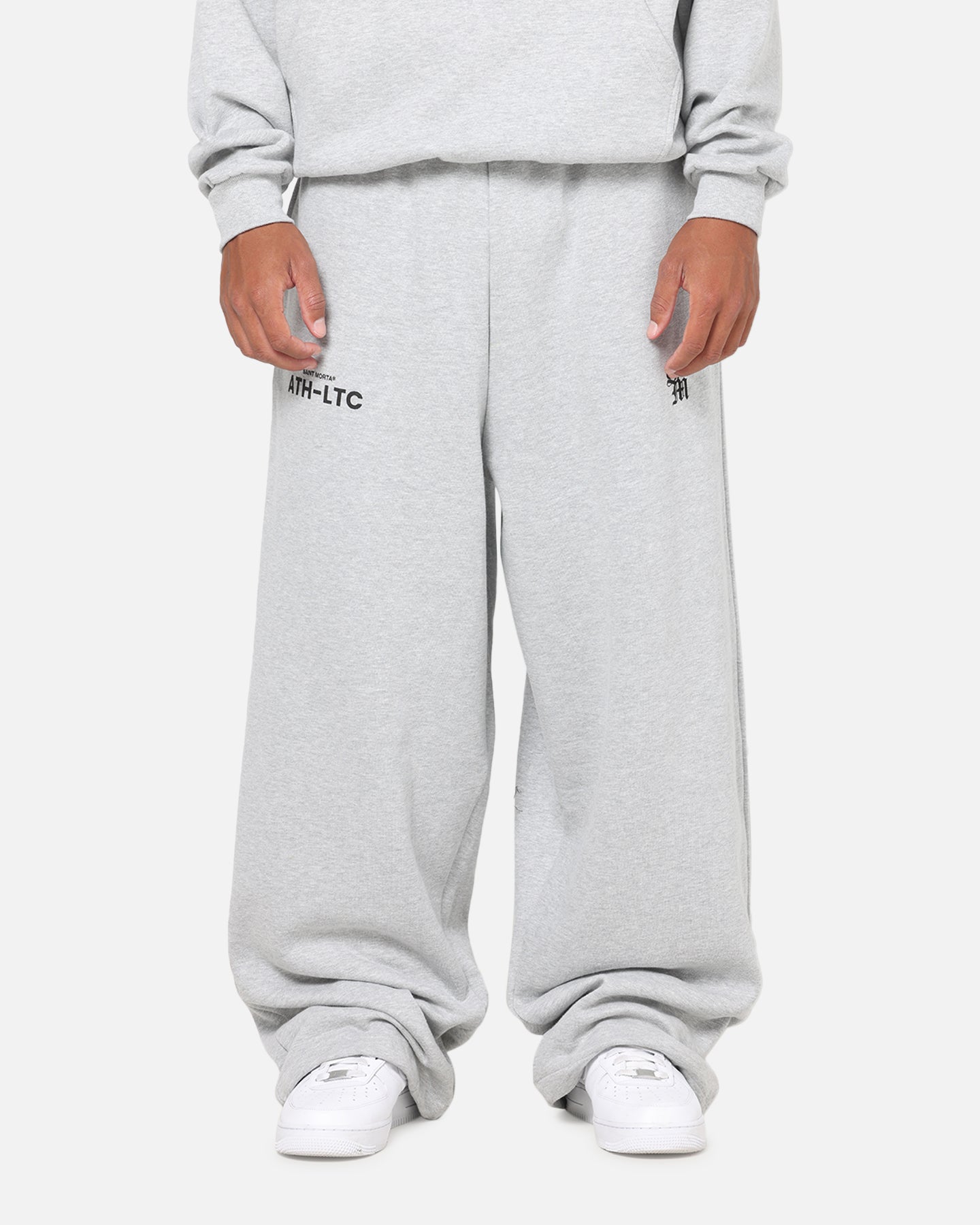Saint Morta Athltc S2 Baggy Sweatpants Grey Marle | Culture Kings US