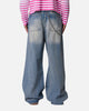 MNML Rave Distressed Jeans Vintage Blue