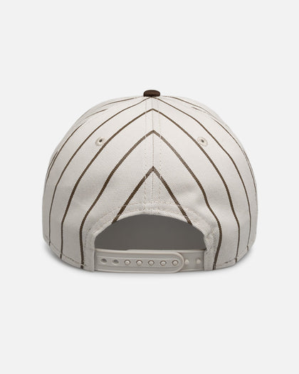 New Era Oakland Athletics 'Washed Stone Walnut' 19TWENTY Snapback Brown Pinstripe