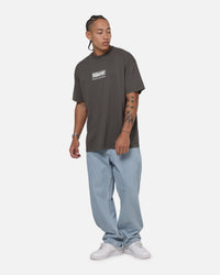 Carre Box Check T-Shirt Charcoal