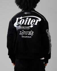 Loiter Aviation Bomber Jacket Black