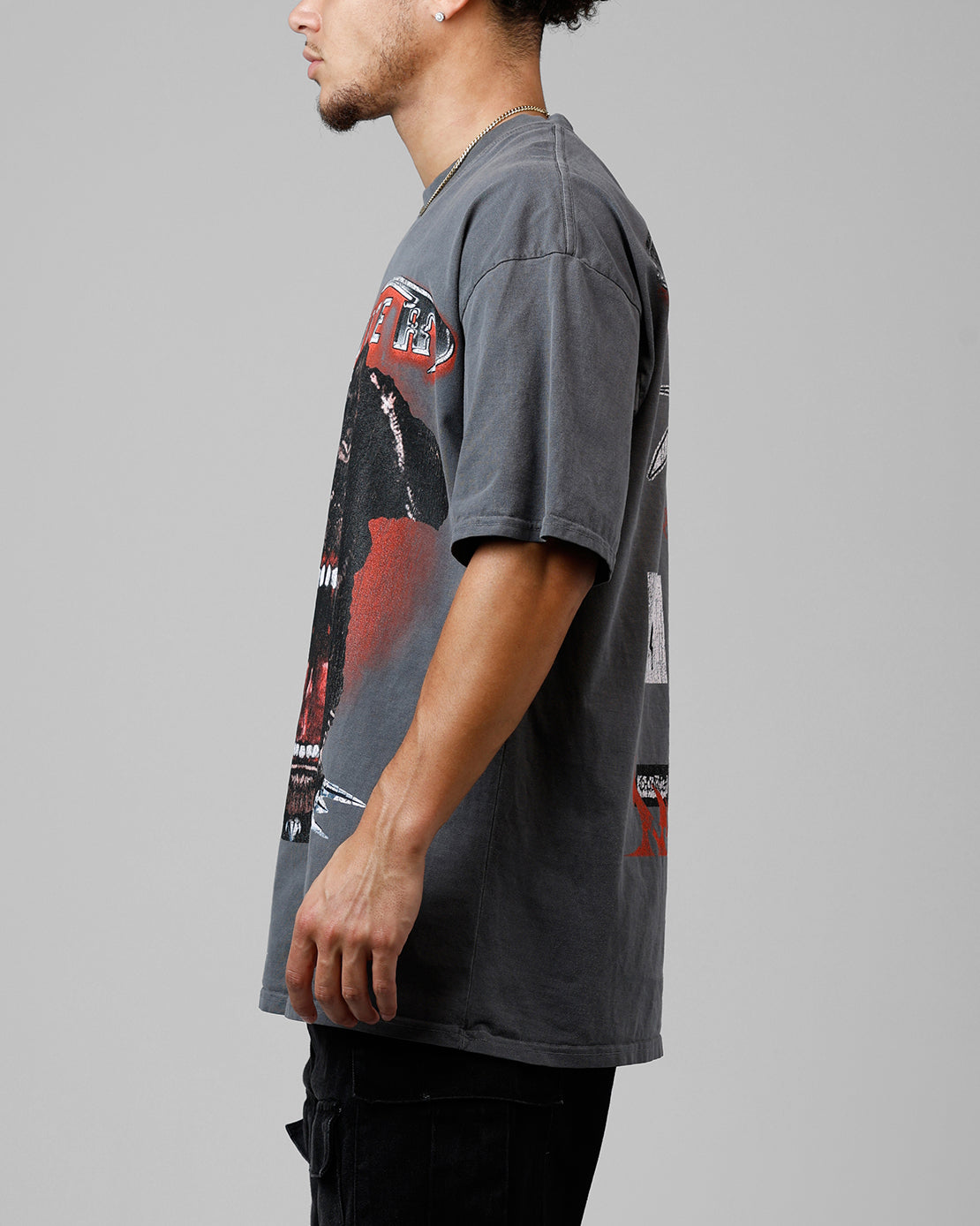 Loiter Dog House Vintage T-Shirt Charcoal | Culture Kings US