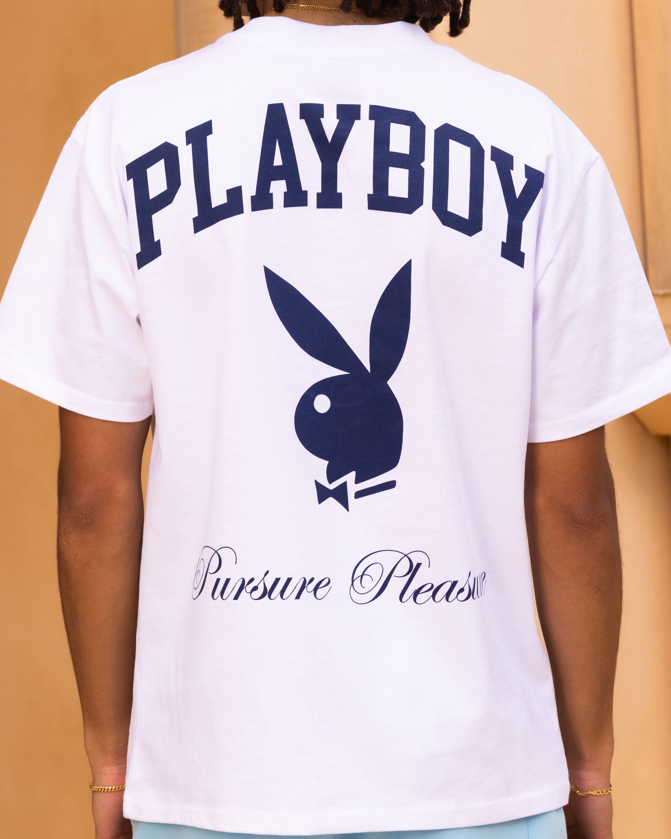 PLAYBOY Tシャツ ホワイトXL Playboy By Culture Kings Chad T-Shirt White | Culture Kings US