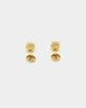 Saint Morta Round Cut Earrings Iced Gold
