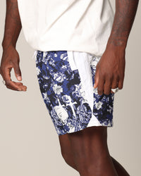 Saint Morta Relic Nylon Shorts Blue/White