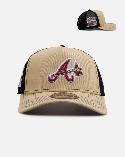 New Era Atlanta Braves 'Vintage Truckers' 9FORTY A-Frame Trucker Snapback Vegas Gold