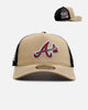 New Era Atlanta Braves 'Vintage Truckers' 9FORTY A-Frame Trucker Snapback Vegas Gold