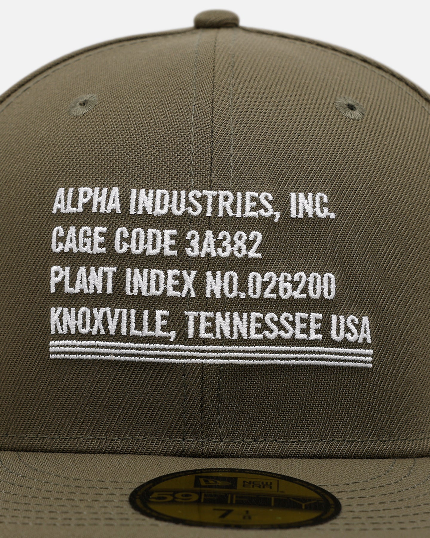 Alpha Industries X New Era Cage Code 59FIFTY Fitted Olive