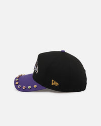 New Era Los Angeles Lakers 'Visor Embellishment' 9FORTY A-Frame Snapback Official Team Colors