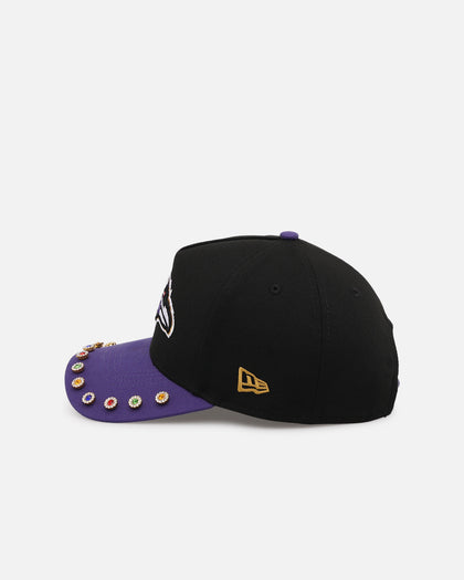 New Era Los Angeles Lakers 'Visor Embellishment' 9FORTY A-Frame Snapback Official Team Colors