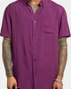 XXIII Marko Button Up Shirt Eggplant