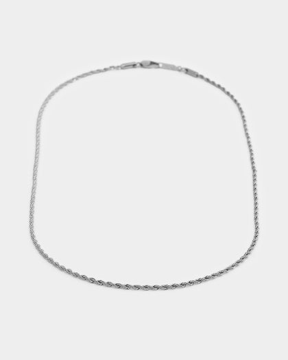 Saint Morta 2mm Rope Chain White Gold