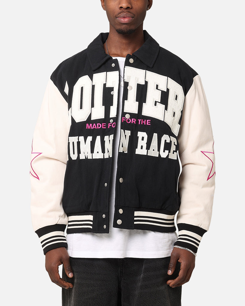 Loiter Vice City Varsity Jacket Black | Culture Kings US