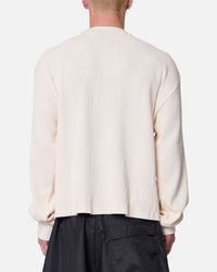 MNML Criminal Long Sleeve Thermal Shirt White
