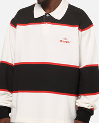 Carre Baseline Rugby Shirt Black Stripe