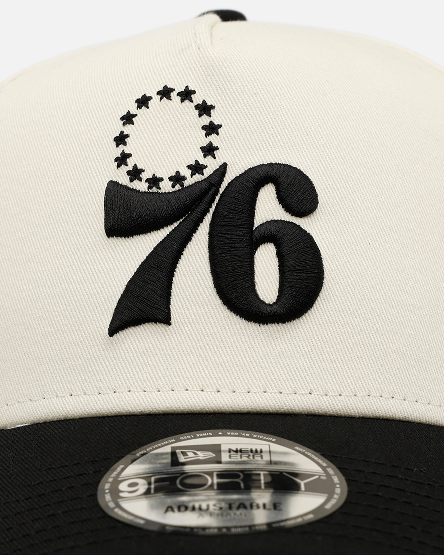 New Era Philadelphia 76ers 'Easy Chrome Black' 9FORTY A-Frame