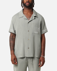 XXIII Serene Linen Button Up Shirt Sage Green