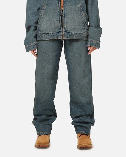 Dickies Thomasville Straight Leg Jeans Khaki Tinted Blue