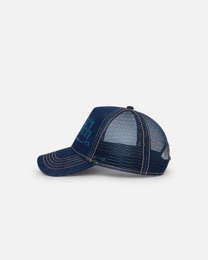 Von Dutch Denim And Stones Trucker Snapback Dark Blue