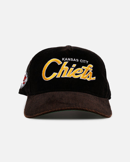 New Era Kansas City Chiefs 'Washed Black NFL Golfer' Corduroy Golfer Snapback Washed Black