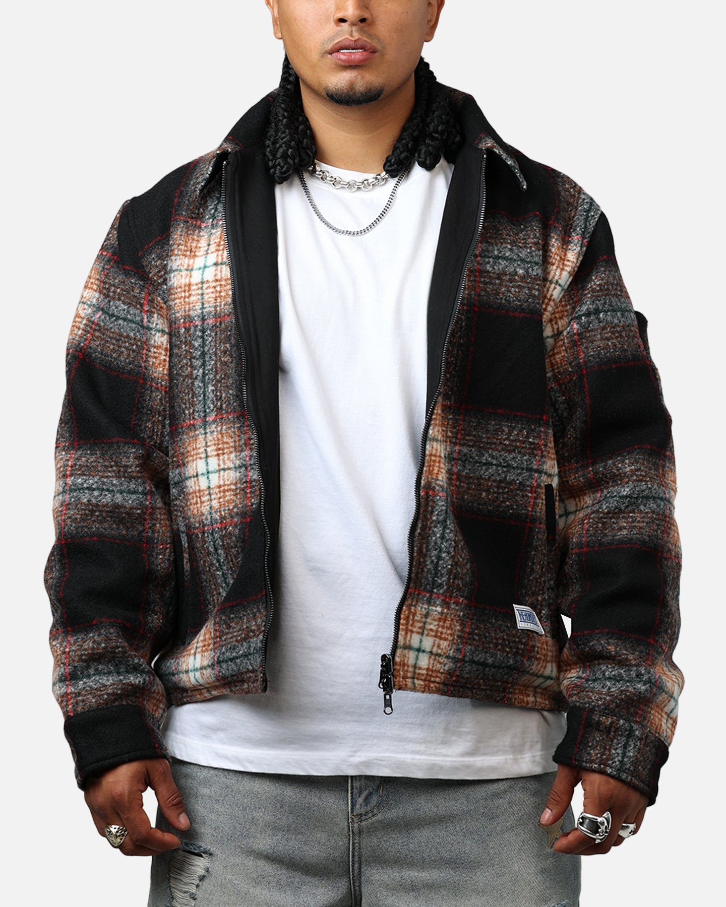 The Hundreds Everett Reversible Work Jacket Black | Culture Kings US