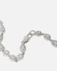 Saint Morta Iced Cluster Chain Iced White Gold