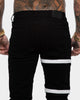 Saint Morta Sideline Distressed Jean Black/White