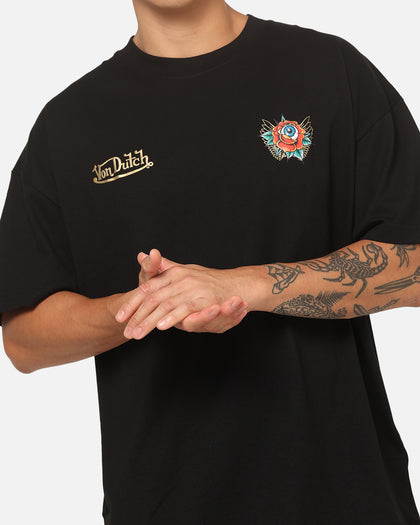 Von Dutch Flower Eye T-Shirt Black