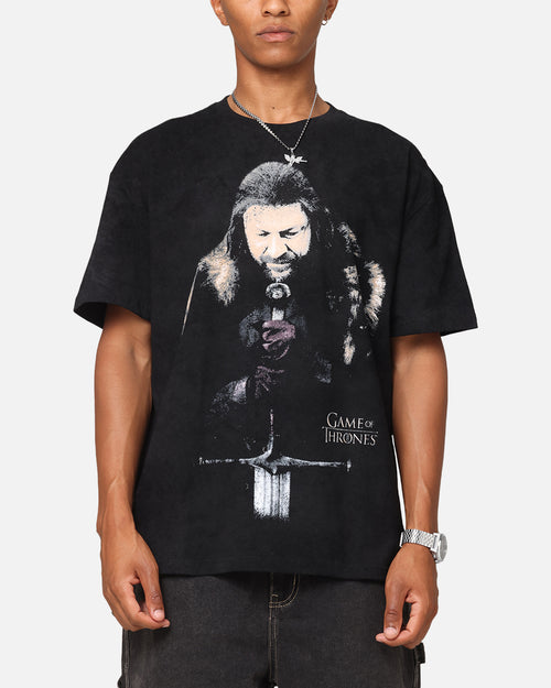 Goat Crew X Game Of Thrones Ned Stark Heavy T-Shirt Black