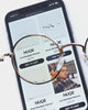 NUQE Liden Bluelight Glasses Gold/Bluelight