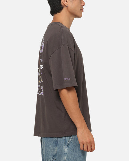 Mitchell & Ness Los Angeles Lakers Blackletter Champs Box T-Shirt Slate