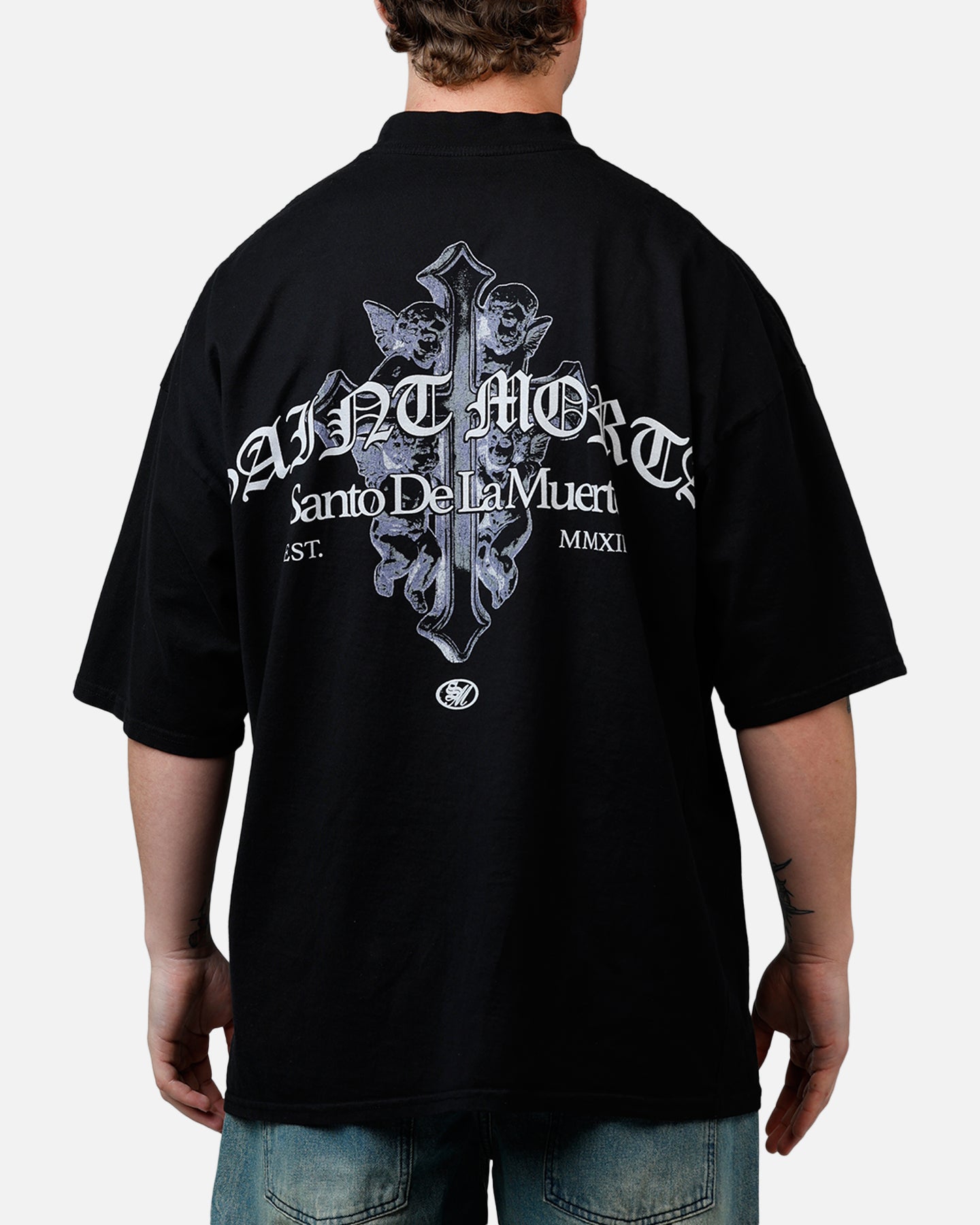 Saint Morta The Cross T-Shirt Black | Culture Kings US