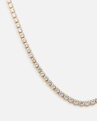Saint Morta 2mm Micro Tennis Chain Iced Gold