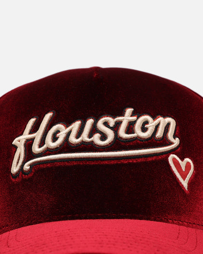 New Era Houston Astros 'Velvet Hearts' 9FORTY A-Frame Snapback Red