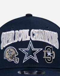 New Era Dallas Cowboys 'Super Bowl Champs' 9SEVENTY Stretch Snapback Official Team Colour