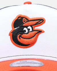 New Era Baltimore Orioles 'Team Color' 9FORTY A-Frame Trucker Snapback OTC