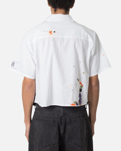 MNML Poplin Painter Short Sleeve Shirt White