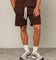 Carré Blanc Classic Sweat Shorts Brown