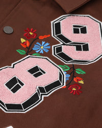 Loiter Flaws Varsity Jacket Brown/Off White