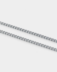 Saint Morta 3mm Micro Cuban Chain White Gold