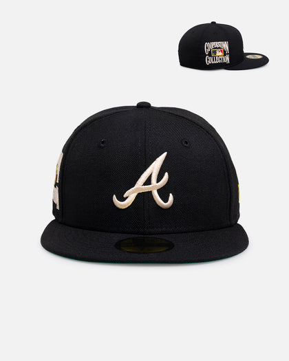 New Era Atlanta Braves 'Wool' 59FIFTY Fitted Black
