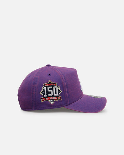 New Era Atlanta Braves 'Washed Purple' 9FORTY A-Frame Snapback Washed Purple