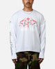 Loiter Hardcore Layered Long Sleeve T-Shirt Grey/White