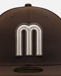 New Era Mexico National Baseball Team 'Mexico 59FIFTY' 59FIFTY Fitted Walnut Camel