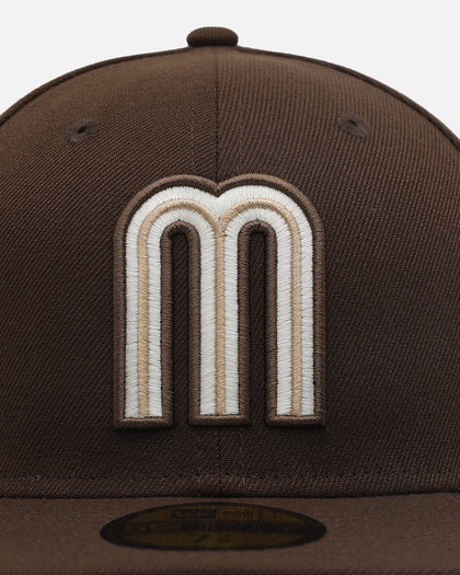 New Era Mexico National Baseball Team 'Mexico 59FIFTY' 59FIFTY Fitted Walnut Camel