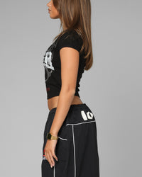 Loiter Women's Lowrider Crop T-Shirt Black