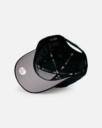 New Era Los Angeles Dodgers 'Gothic Script Two Tone' 9FORTY A-Frame Snapback Dark Green/Black