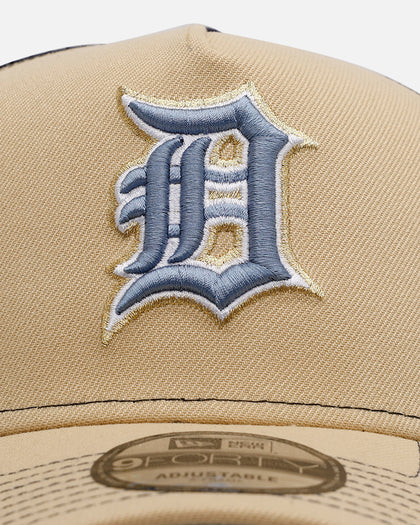 New Era Detroit Tigers 'Vintage Truckers' 9FORTY A-Frame Trucker Snapback Vegas Gold
